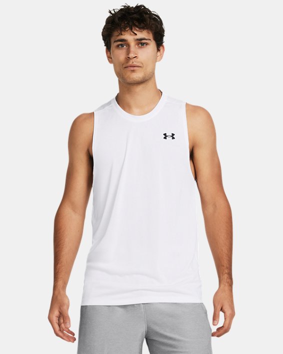 เสื้อกล้าม UA Tech™ สำหรับผู้ชาย in White image number 0